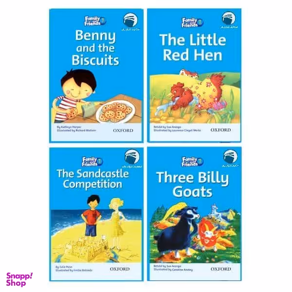 کتاب story family and friends 1 2nd اثر جمعی از نویسندگان انتشارات دنیای زبان 4 جلدی