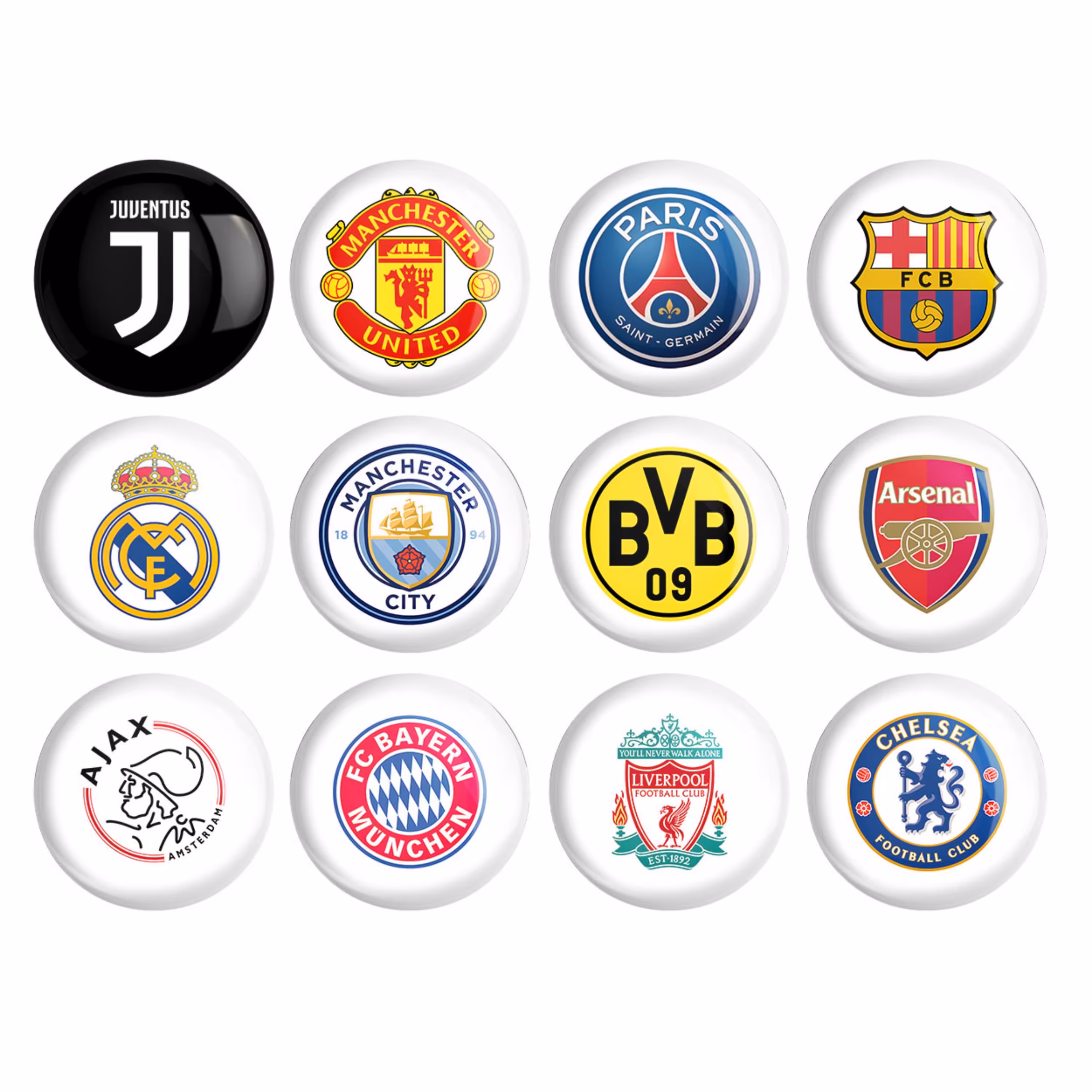 پیکسل ترمه طراحان ایده مدل لوگوی تیم های فوتبال مجموعه 12 عددی 