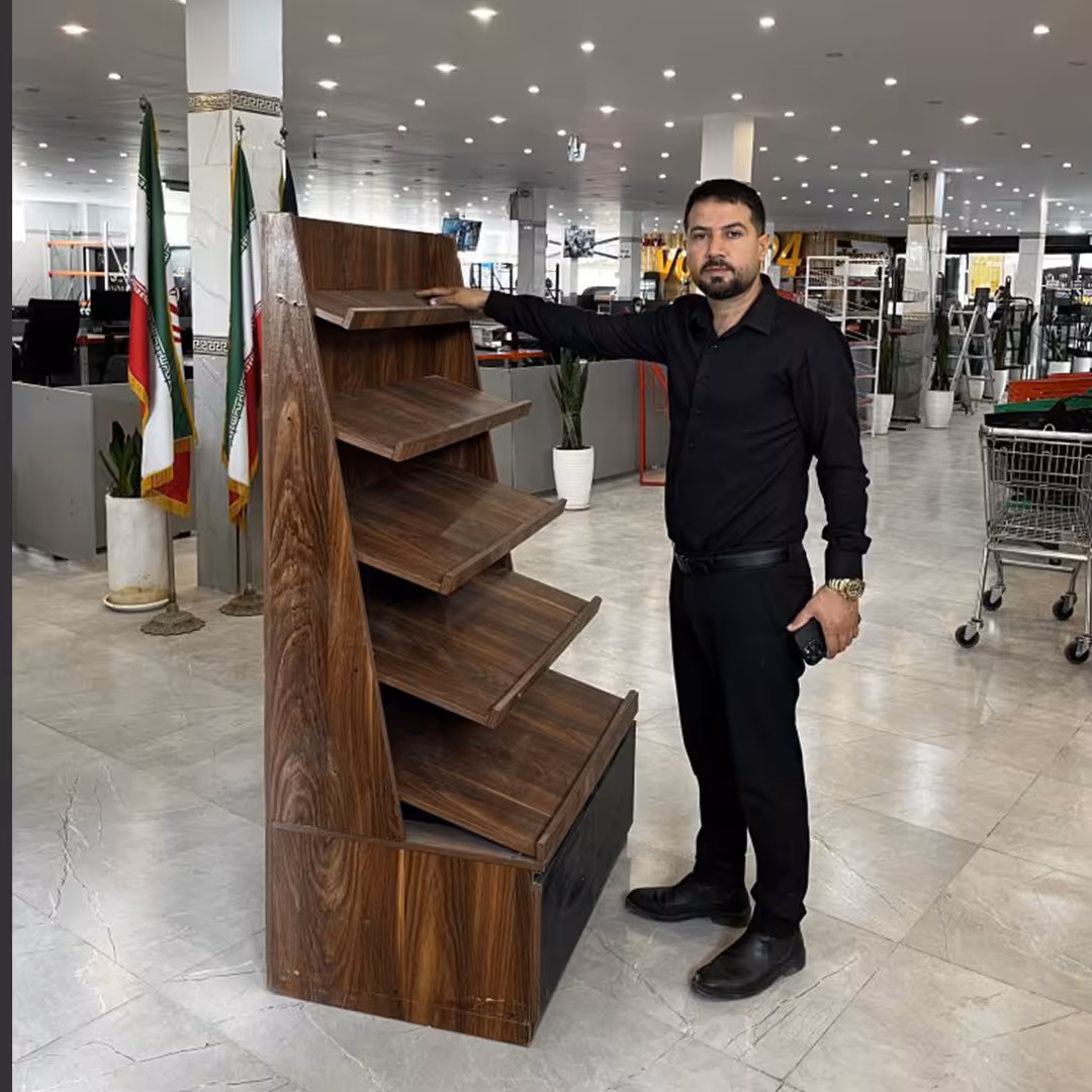 خرید و قیمت استند چوبی - قفسه‌بندی وکیلی