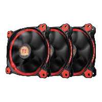 فن کیس ال ای دی قرمز ترمالتیک Riing 12 High Static Pressure X3