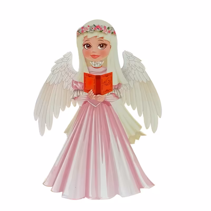 استند رومیزی مدل مدرسه و دانشگاه طرح فرشته جشن تکلیف عبادت