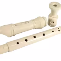 فلوت ریکوردر یاماها اصلی اورجینال رنگ کرم با کاور