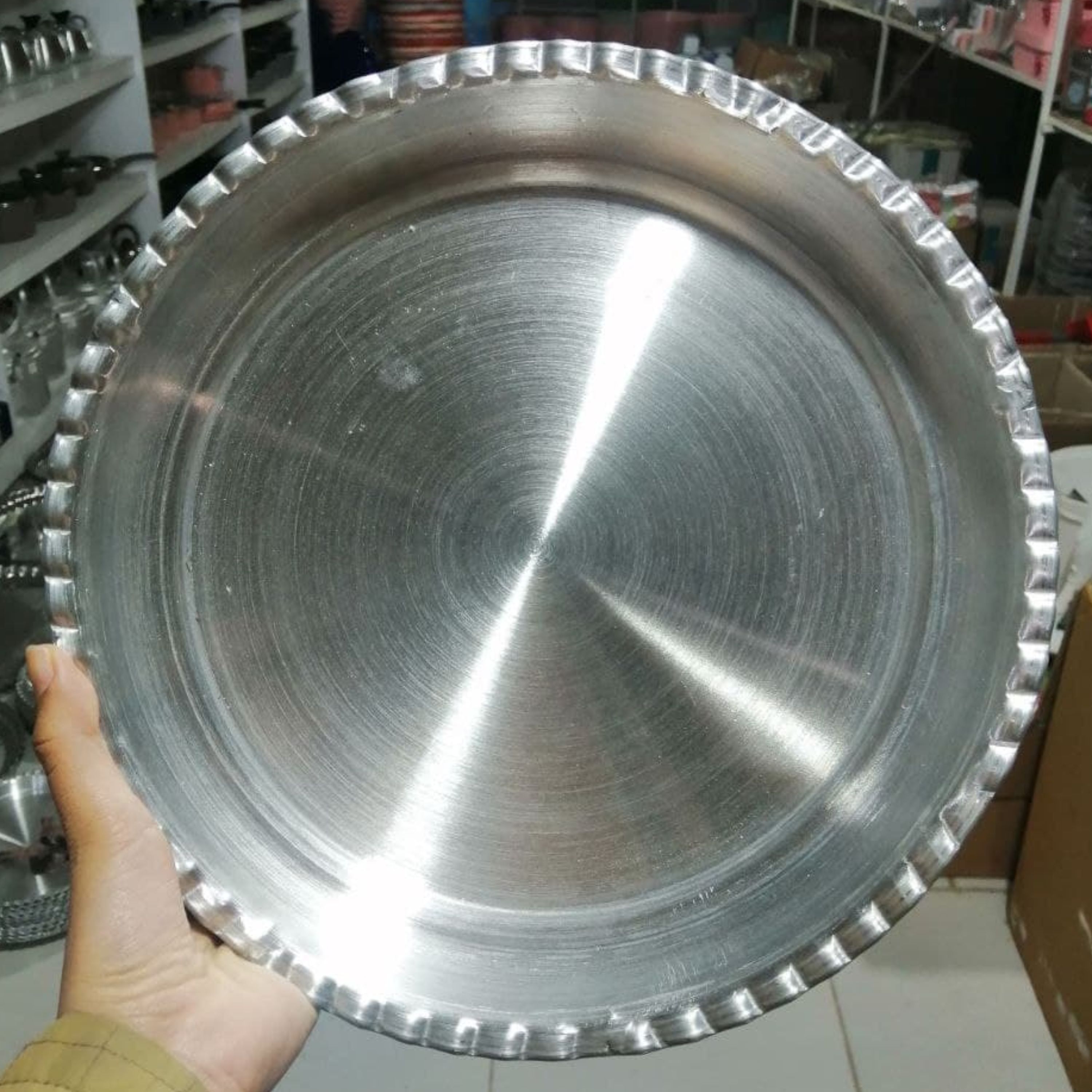 سینی کنگره آلومینیوم قطر28نمره3تهیه شده از بهترین مواداولیه