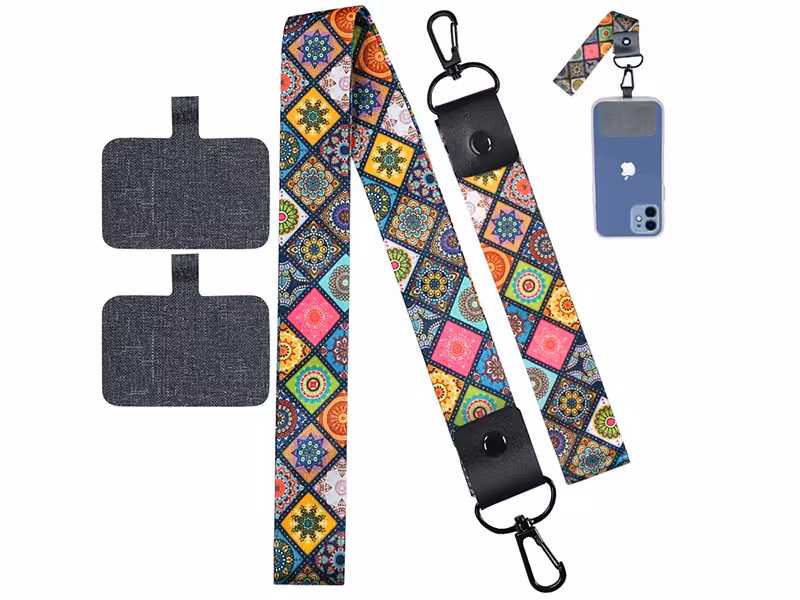 بند گردن و مچ بند موبایل آها استایل AhaStyle Stylish Neck Lanyard &amp; Wrist Strap