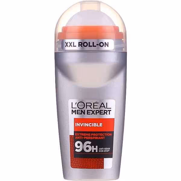مام رول ضد تعریق مردانه 96 ساعته لورال مدل Loreal Paris Men مدل INVINCIBLE حجم 50 میل
