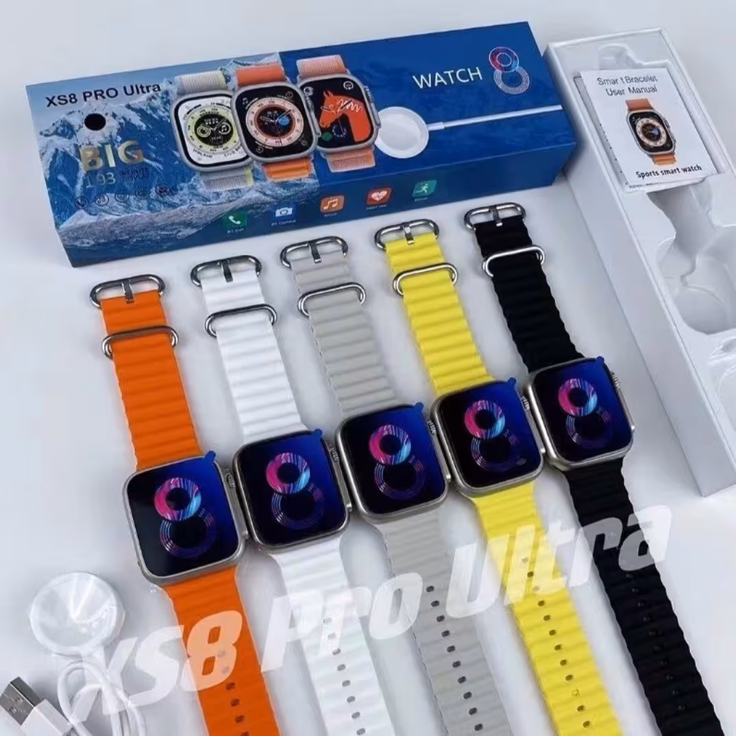اپل واچ ساعت اولترا هوشمند  Xs8 pro ultra  قابلیت مکالمه و تماس تعویض بک شخصی