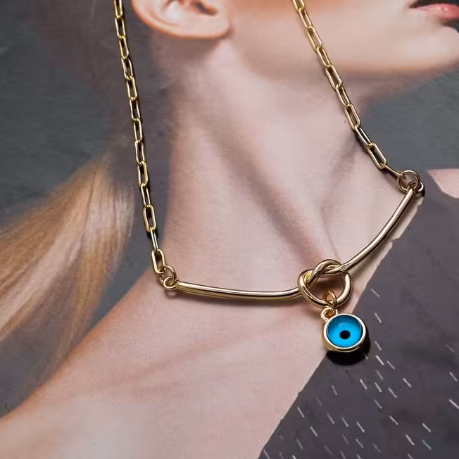 گردنبند ترک مدل گره و چشم نظر