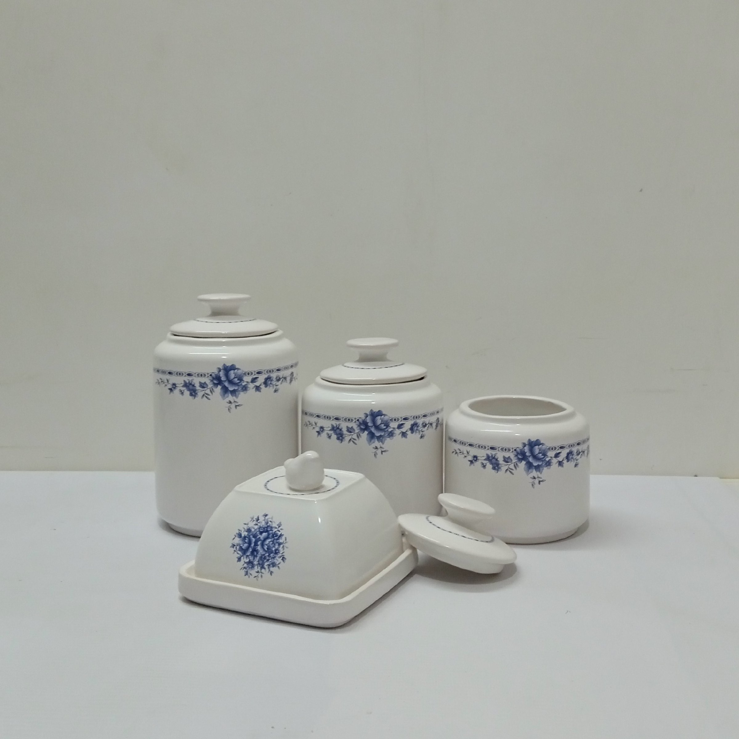 ست بانکه و پاسماوری همراه کره خوری سرامیکی کد 1