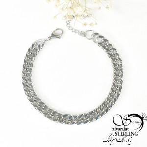 دستبند استیل کارتیه سفید کد 6647