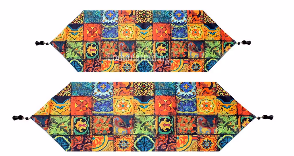 رانر کوچک شانزده کاشی قدیم لومانو