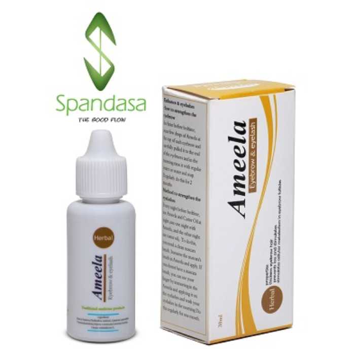 قطره روغن تقویت ابرو و مژه آملا (30میلی لیتر)