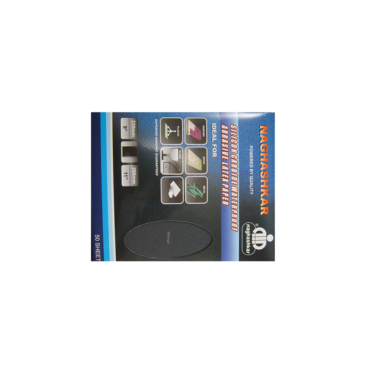 سنباده پوستاب چینی 180 پشت آبی نقاش کار