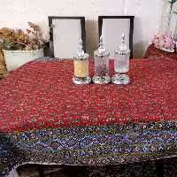 سفره ورومیزی قلمکاری اعلا 240سانت درعرض 160 رومیزی 10نفره