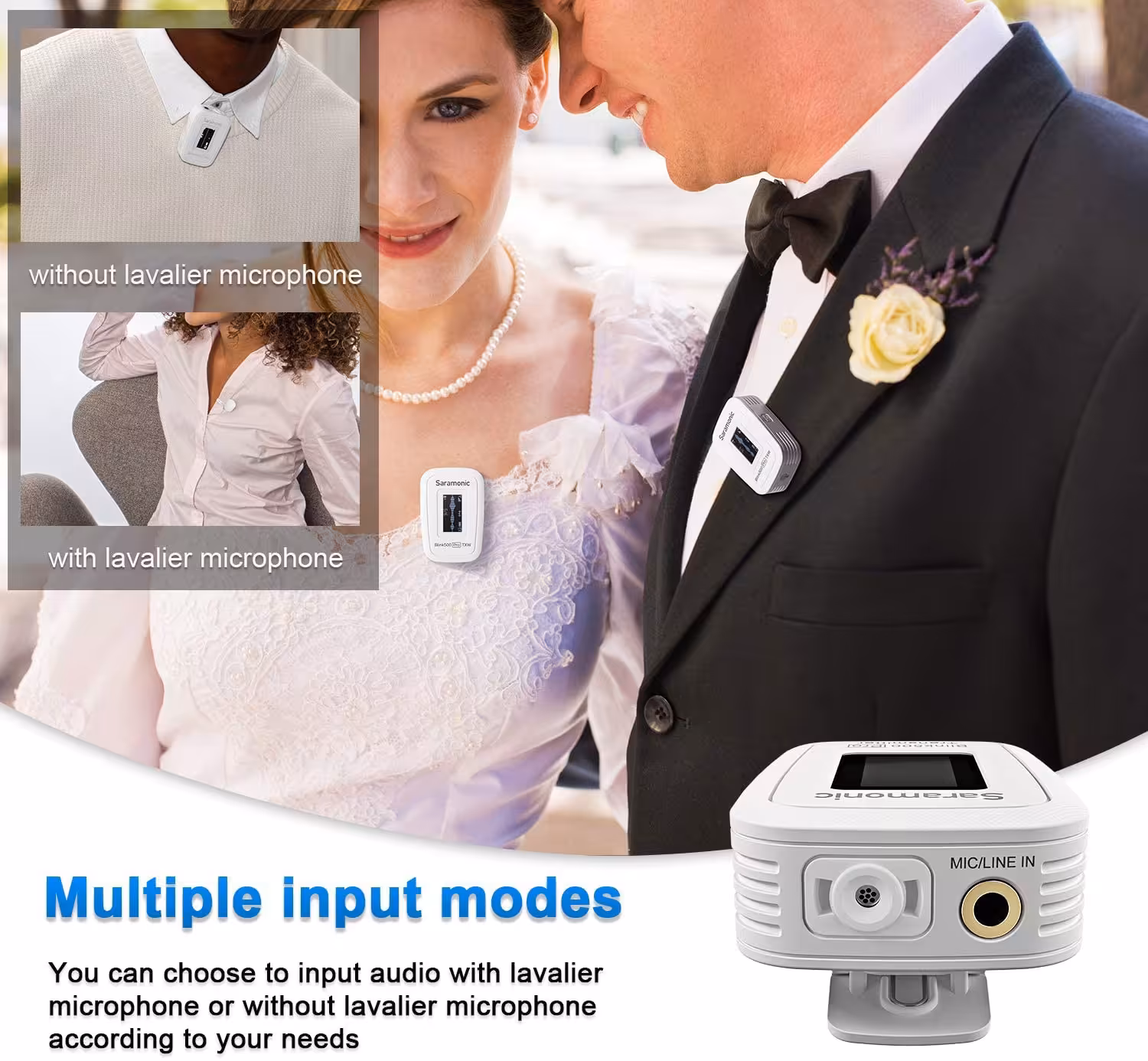 میکروفون بی سیم سارامونیک Blink500 Pro B2W