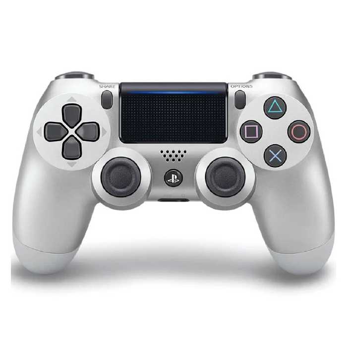 دسته بازی بی سیم Dualshock High Copy نقره ای مناسب برای PS4