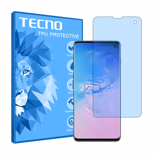 گلس سامسونگ Galaxy S10 مدل آنتی بلو برند تکنو کد S