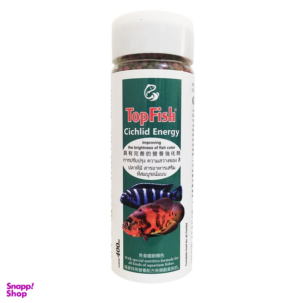 غذا ماهی تاپ فیش مدل cichlid energy کد 04 وزن 250 گرم