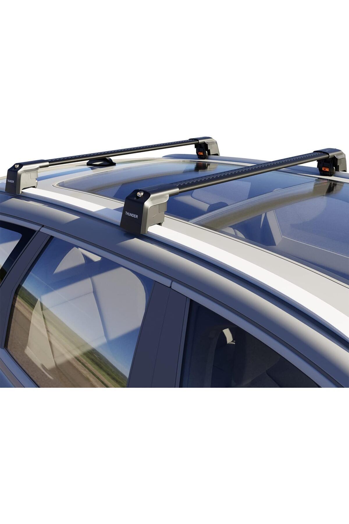 جعبه بار سقفی مشکی BMW IX1 U11 2022 حامل TRX2 متعاقب قفل شده محاصره SEARFALL CARRIER BAR Thunder