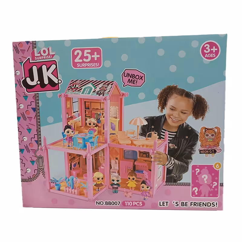 ساختنی خانه عروسک  لول سوپرایز 102 تکه LOL SUPRISE کد BB008