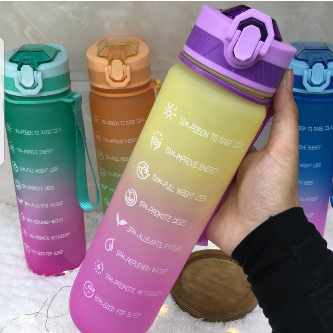 قمقمه اسپرت نشکن پاستیلی مات 1000ml 