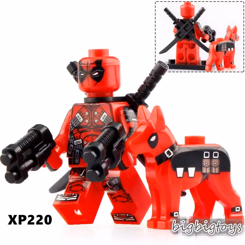 لگو ددپول کاستوم بازی با سگ