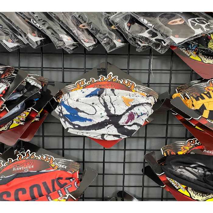 هدبند/دستمال سر موتورسیکلت سفید هدبند دستمال موتور باندانا رنگی Baf پروسو Prosev