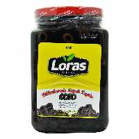 زیتون سیاه حلقه ( اسلایس ) 1٫5 کیلو لوراس - loras