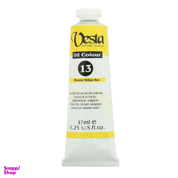 رنگ روغن وستا (Vesta) مدل Chrome Yellow Hue 13 حجم 37 میلی لیتر
