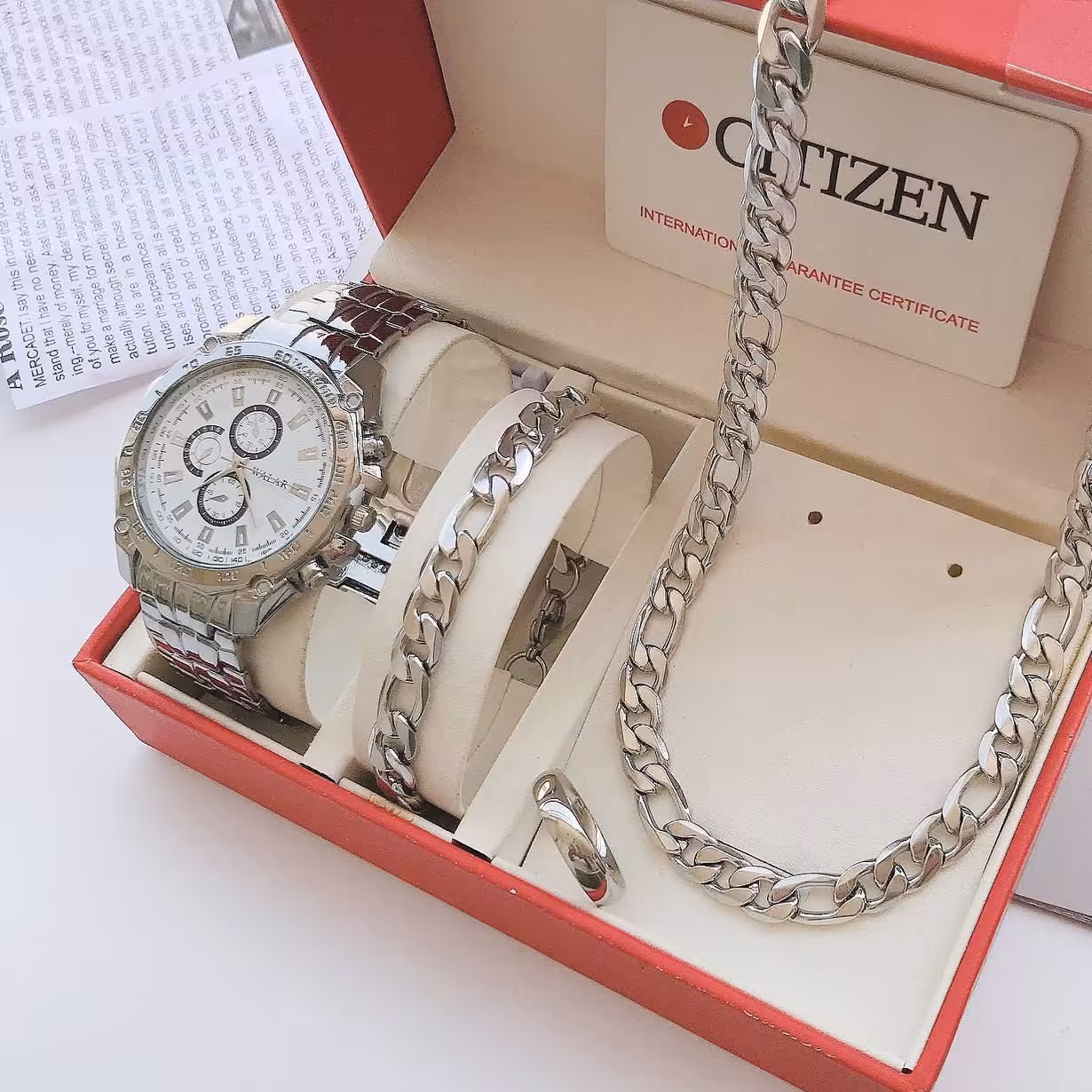 ست ساعت لوکس نقره ای مراانه