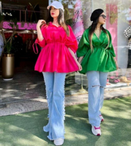 مانتو اسپرت زنانه داکرون مدل عروسکی 245