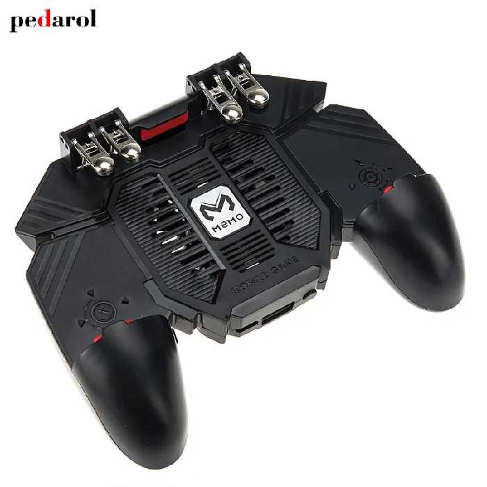 دسته بازی پابجی فن دار شش انگشتی ممو مدل Memo AK77