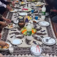 سفره قلمکار سنتی سایز 4متردر1متر 