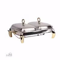 سوفله خوری دو قلو مستطیل پافیلی طلایی ام جی اس کد 3104