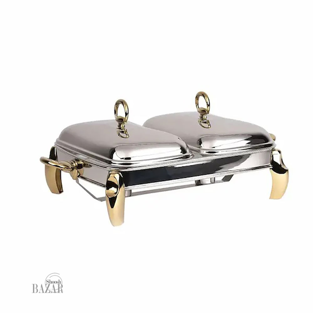 سوفله خوری دو قلو مستطیل پافیلی طلایی ام جی اس کد 3104