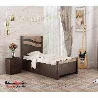 تخت تک نفره چوبی موج T 2026
