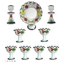 هفت سین زیر لعابی سفالی 