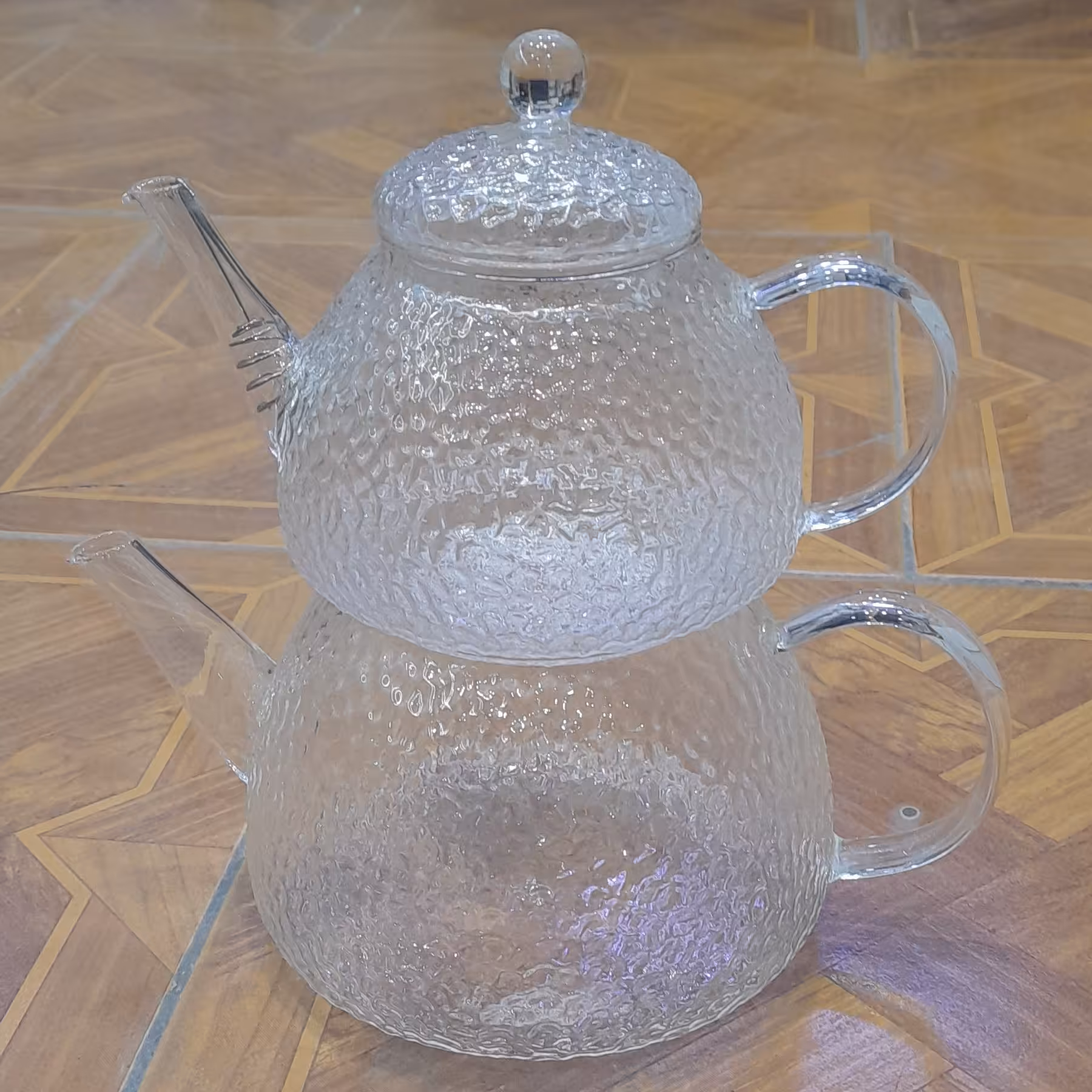 کتری قوری کریستال شعله مستقیم گاز نشکن خارجی  ساخت چین 