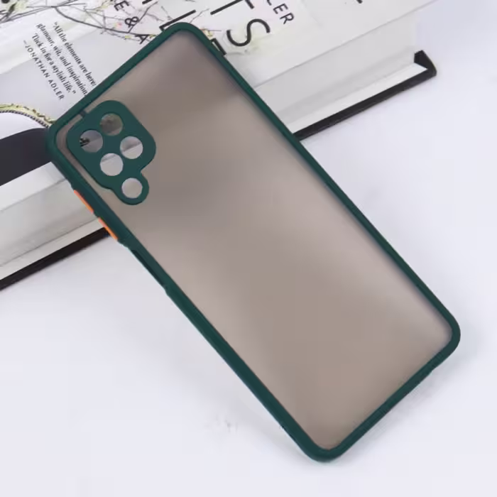 قاب PC مات محافظ لنز دار Samsung A12 یشمی