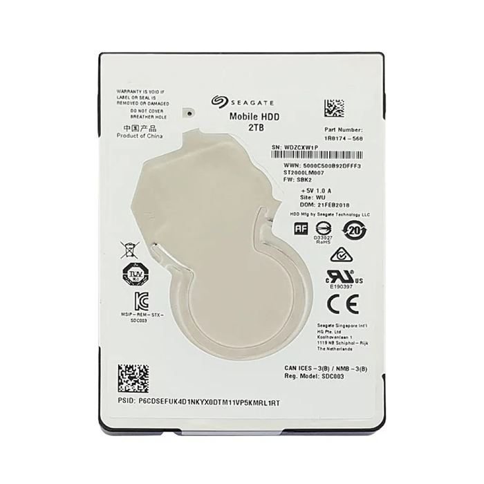 هارد HDD لپ تاپ سیگیت 2 ترابایت Sata 5400RPM Slim