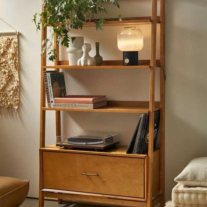 کتابخانه مدرن جادار با رنگبندی (پس کرایه)