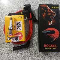 پک وایر تقویتی پراید زیمنس و یکدست شمع دوپلاتین  njk اصلی