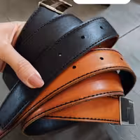 کمربند چرم گاوی دست دوز عرض سو نیم قد 120