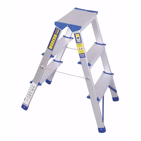 نردبان 3پله آلومینیومی مدرن (پس کرایه)