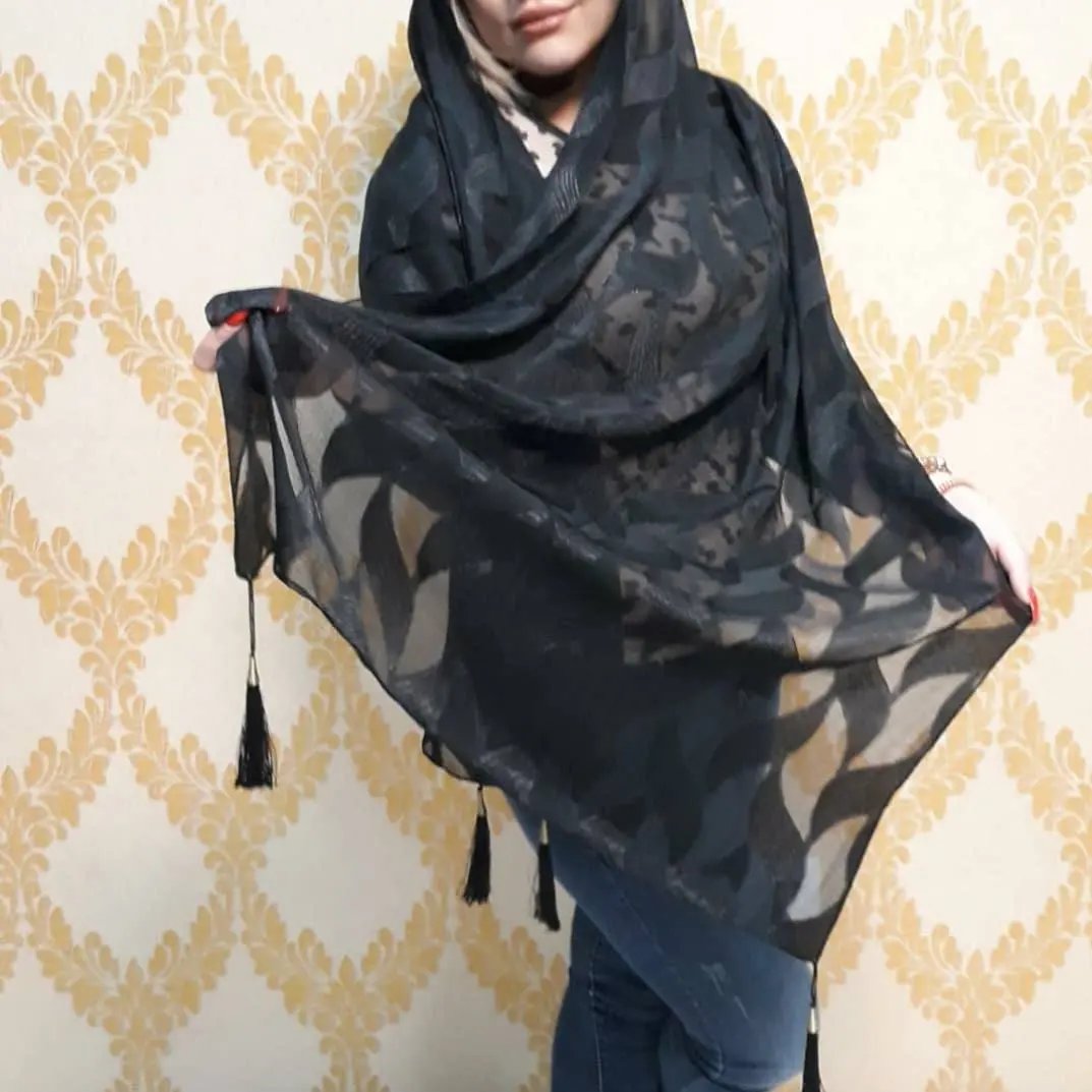 شال مشکی مجلسی