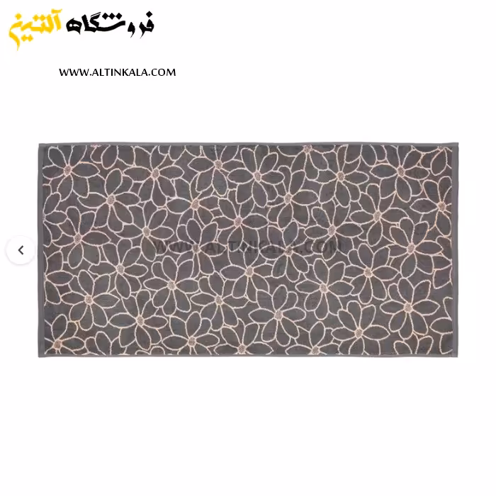 حوله دستی برق لامع طرح فلاور گلبهی 90×50