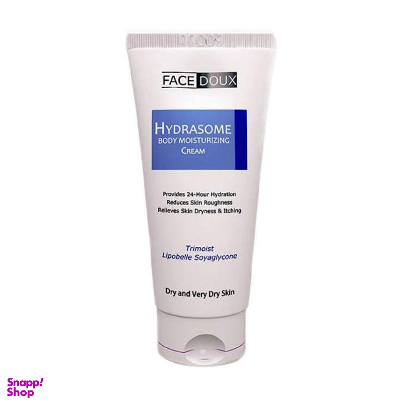 کرم مرطوب کننده بدن فیس دوکس (Face Doux) سری Hydrasome مناسب پوست های خشک و خیلی خشک حجم 150 میلی‌ لیتر