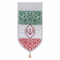 201410-بیرق مخمل پرچم ایران اندازه 35در70 طرح پرچم جمهوری اسلامی ایران 