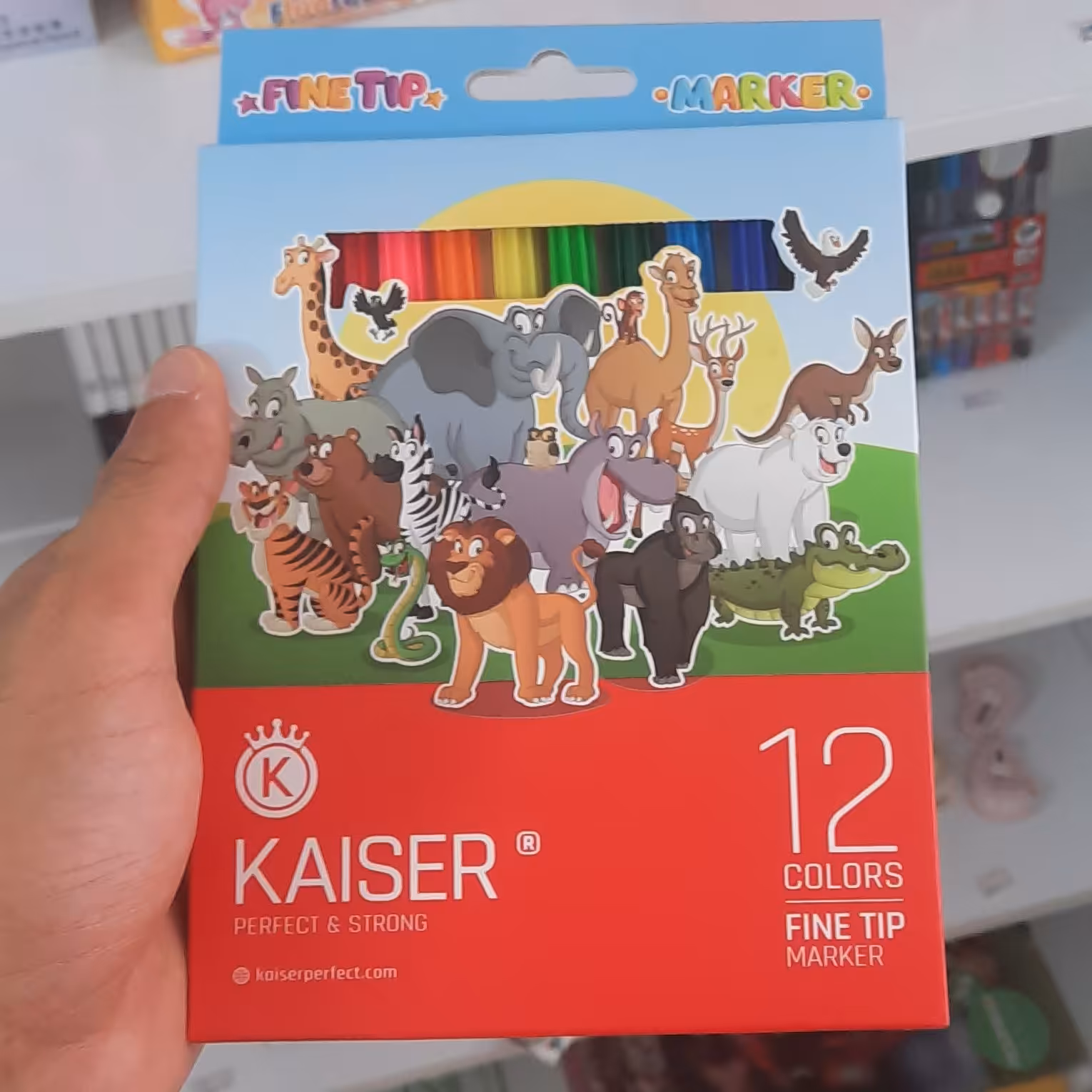 ماژیک نقاشی 12رنگ کیسر درجه 1