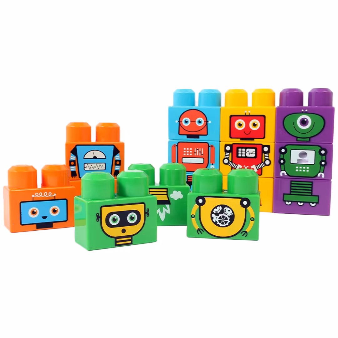 لگو آجره جورواجور چین طرح ربات مناسب برای 18 ماه به بالا