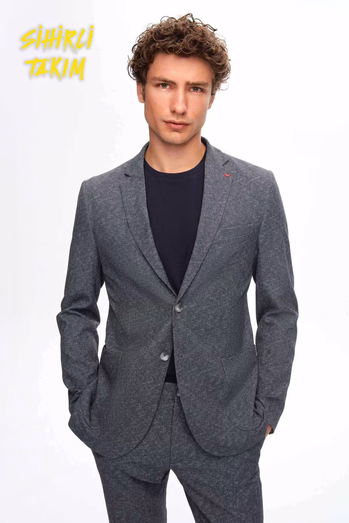 کت وشلوار خاکستری مردانه DS SLIM FIT GRAY TEAM D&#039;S Damat